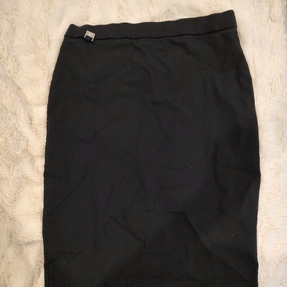 Rafaella Comfort: Black Business Pencil Skirt, Size: 10